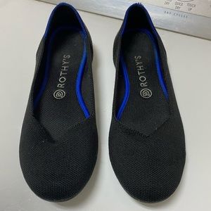 Authentic black Rothy flats size 10